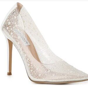 Steve Madden- Evelyn-P Clear Pearl Stiletto Pumps